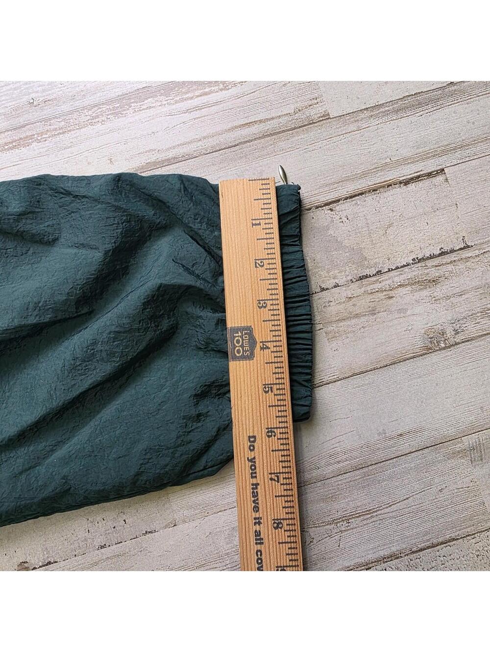 Vintage Y2K 90s Adidas Men’s XL Nylon Green Lined WarmUp Track Pants Zip Cuff - Picture 7 of 7